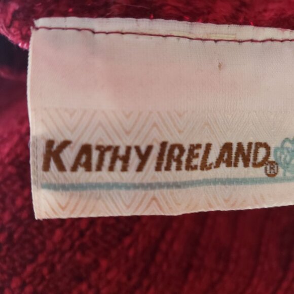 Vintage Womens Ribbed Knit Red Short Sleeve Mock Neck Retro Timeless‎ Y2K Soft - Picture 7 of 8